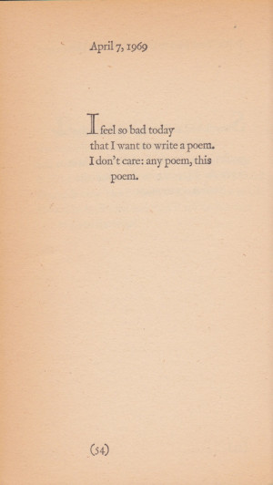 Richard Brautigan - April 7, 1969