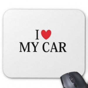 LOVE MY CAR MOUSE PADS