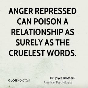 Anger repressed can poison a relationship as surely as the cruelest ...