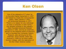 Ken Olsen's Profile