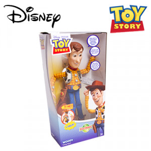 Have a blast with Toy Story's cowboy hero, Woody. Pull his string and ...
