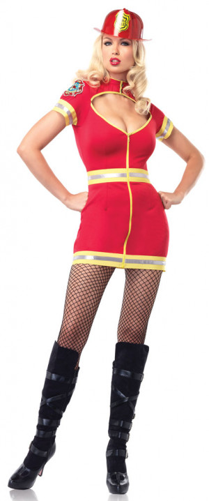 flirty firefighter costume
