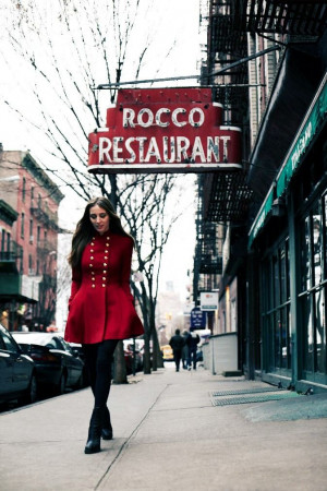 Vintage Ralph Lauren coat, Balenciaga boots.