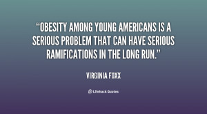 Obesity among young Americans is a serious problem that can have ...