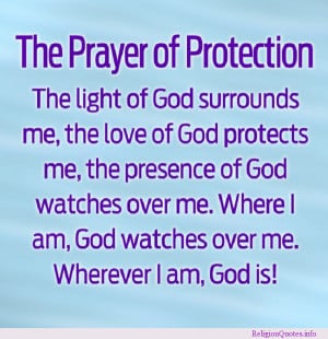Religious prayer for protection.