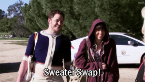 parks and rec sweaters aubrey plaza april ludgate Andy