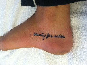 foot bible quote tattoos
