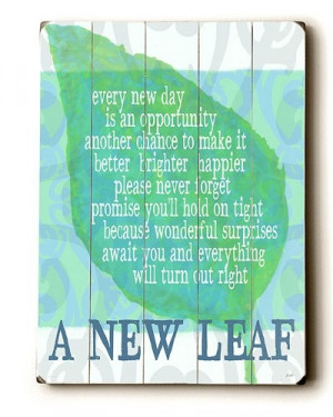New Leaf .....
