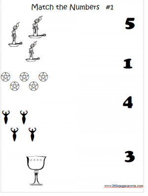 Number Matching Worksheets