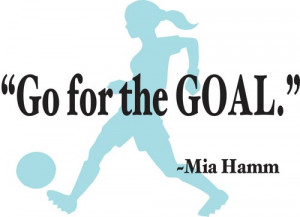 Wall Decal - Mia Hamm Quote