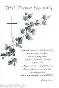 Mass-Card-With-Deepest-Sympathy-Silver-Embossed-Design-Cardinal-Newman ...