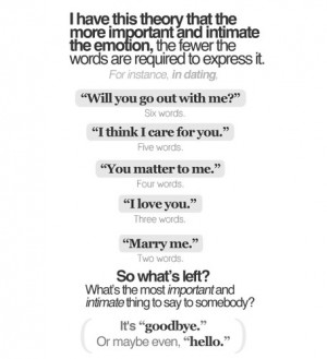 hello, intimacy, life, love, numbers, quote, romance, the fewer the ...