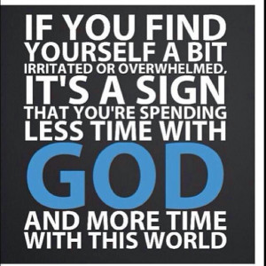 If you find yourself a bit irritated or overwhelmed, it's a sign that ...