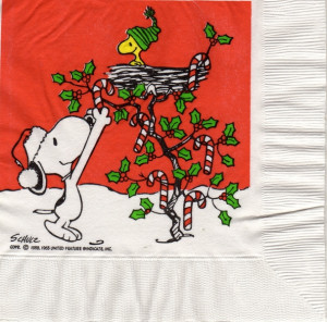 Snoopy Zuckerstangen Auf Baum