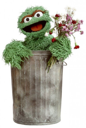 Oscar the Grouch holding withered flowers. Grouch Jennings, Grouch ...