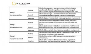 ... is an important performance standard rated in performance evaluations