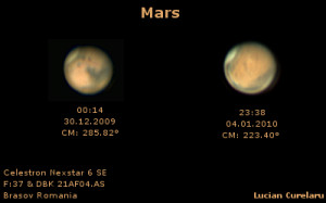 Mars and Jupiter