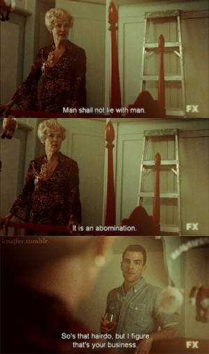AHS~ Murder house. The dialogue in this show (and this season ...