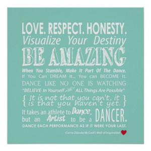 carries_wall_of_inspirational_dance_quotes_aqua_poster ...