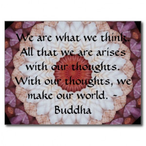 Buddha inspirational QUOTE Post Card