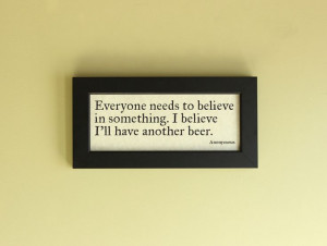 Man Cave Bar Sign Funny Beer Drinking Quote by RighteousDecor, $16.95