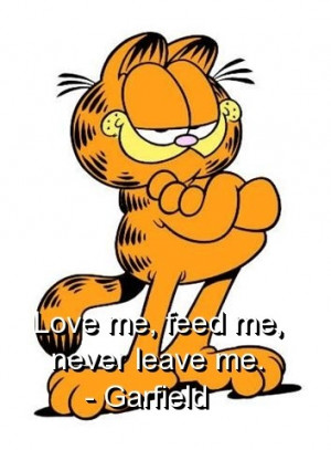 Garfield, quotes, sayings, funny, love, romantic, feed