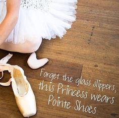 Pointe shoe over glass slipper any day!