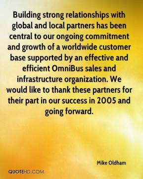 Mike Oldham - Building strong relationships with global and local ...