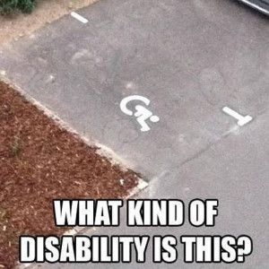 Christmas Handicapped Parking Spot