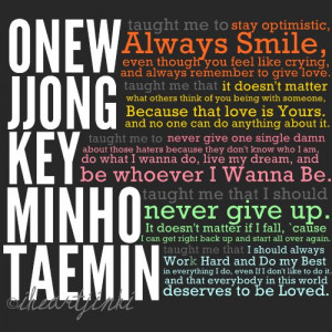jonghyun, key, minho, onew, quotes, shinee, taemin