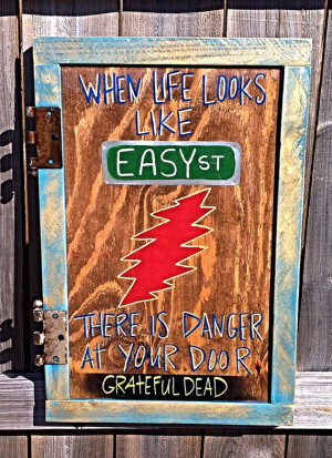 Grateful Dead - Inspirational quote- wall hanging-mens gifts-rustic ...