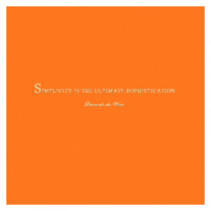 Main > Leonardo da Vinci Quote Greetings Card (Orange)