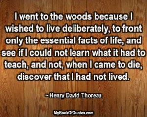 ... to the woods because I wished to live deliberately... #quotes #thoreau
