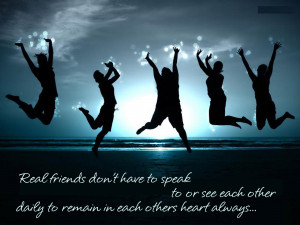 Real Friend Don’t have to Speak to or see each other ~ Friendship ...