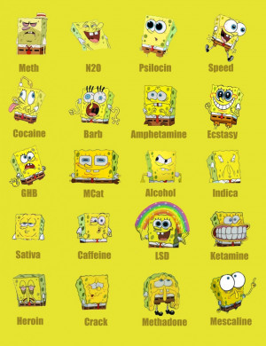 Funny Quotes: Spongebob On Different Drugs Funny Quotes