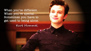 ... for this image include: glee, quotes, glee quotes, different and gif