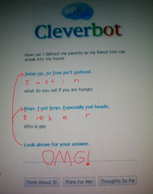 Funny photos funny Cleverbot smart answer