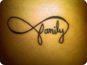infinity tattoo Love..Family Forever Tattoo. Infinity sign tattoos