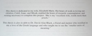 dedication page examples