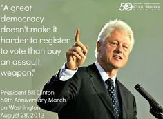 Bill Clinton at the 50th anniversary March on Washington More