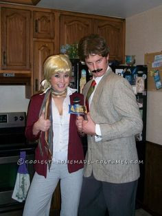 Coolest Ron Burgundy and Veronica Corningstone Couple Costume from ...