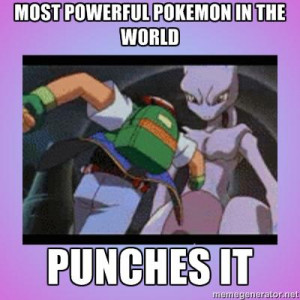 funny cartoon logic mewtwo punch