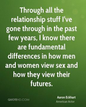 ... fundamental differences in how men and women view sex and how they
