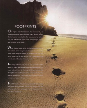 Footprints in the Sand Posters and Art Prints