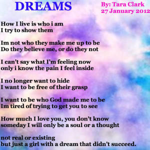 ... dreams png to the left is the poem dreams by this is another poem i