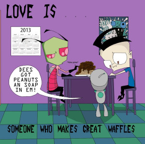 Gir Quotes Waffles Zadr love is...great waffles