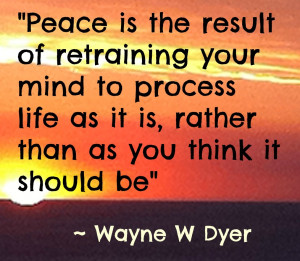 Achieve Self Confidence Quotes Peace Is the result of retraining your ...