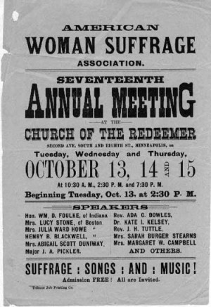 ... woman s suffrage association and the american woman suffrage