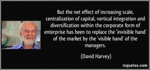 But the net effect of increasing scale, centralization of capital ...