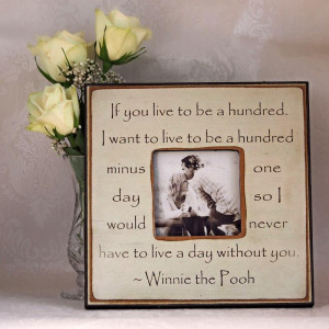 Winnie the Pooh romantic picture frame